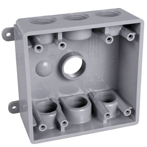 surface mount electrical box 2-gang metal|2 gang adjustable electrical box.